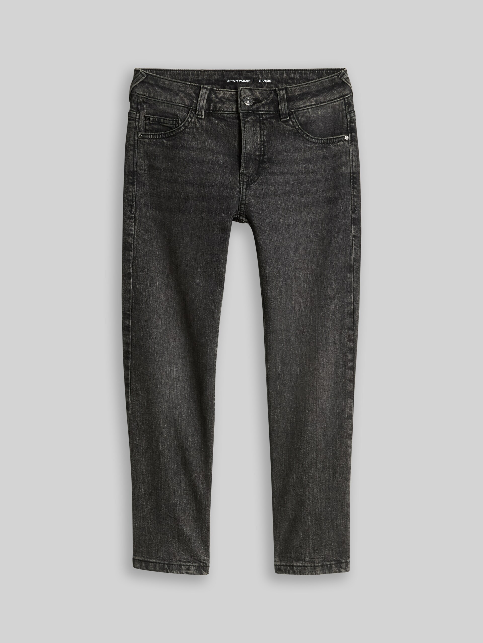 Straight-jeans - stone grey denim - Product vooraanzicht