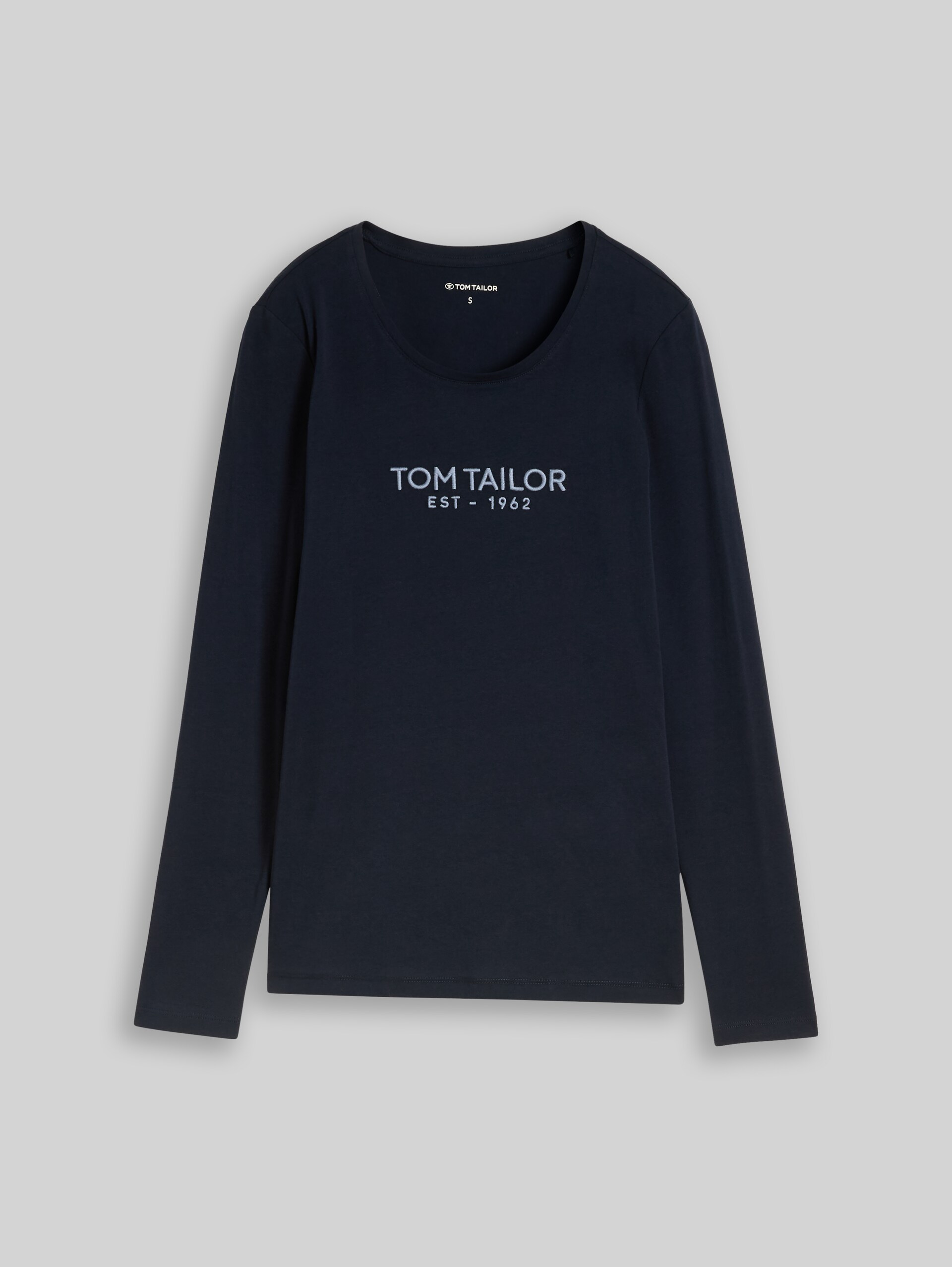 T-shirt met lange mouwen en logo-print - sky captain blue - Product vooraanzicht