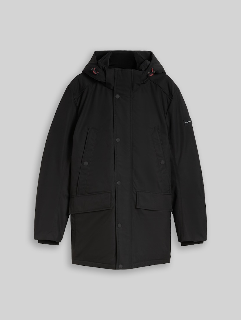 Winterparka met capuchon door Men, Black