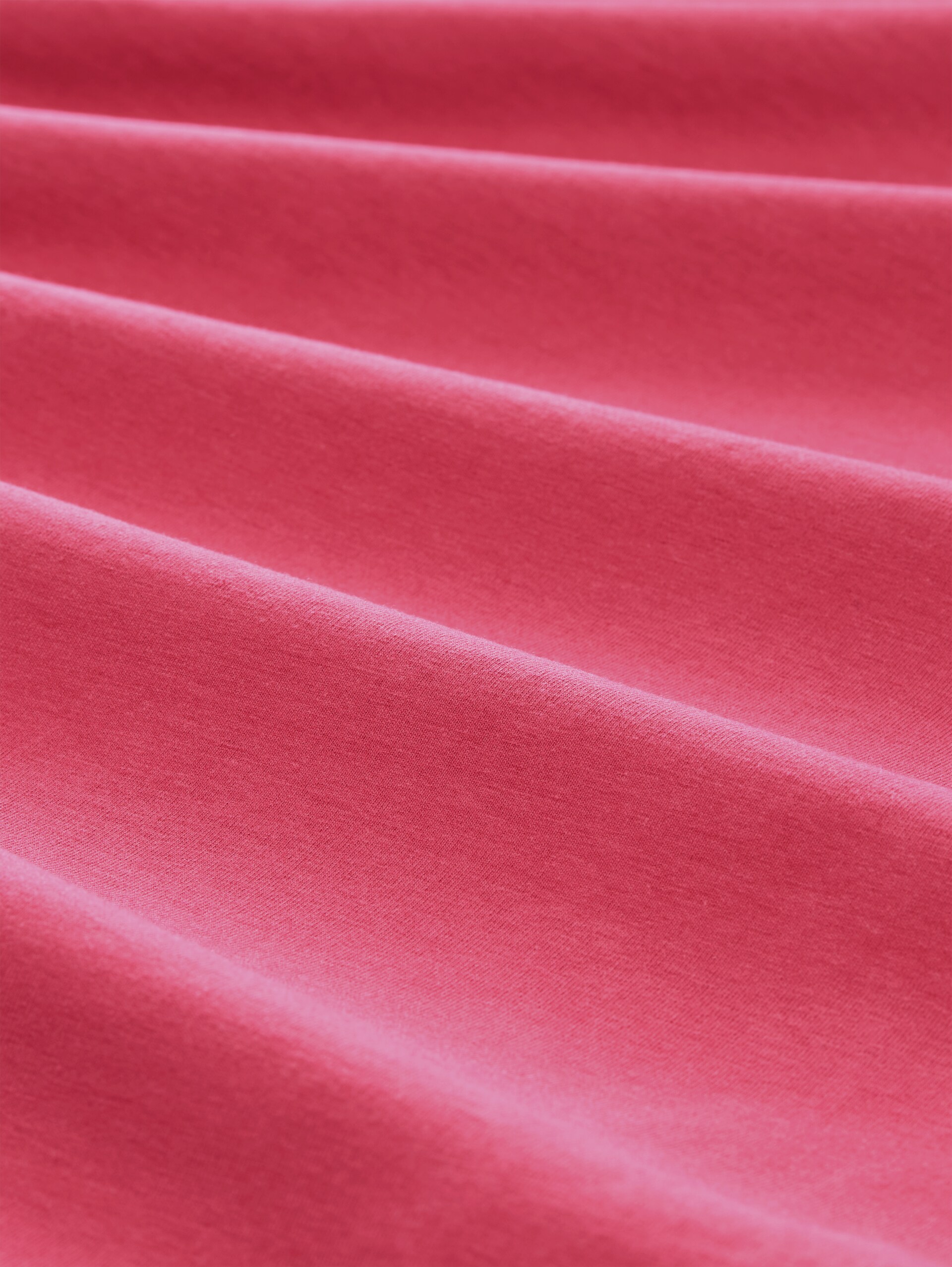 Slim Fit Langarmshirt mit Knopfleiste - rose pink - Material-Ansicht