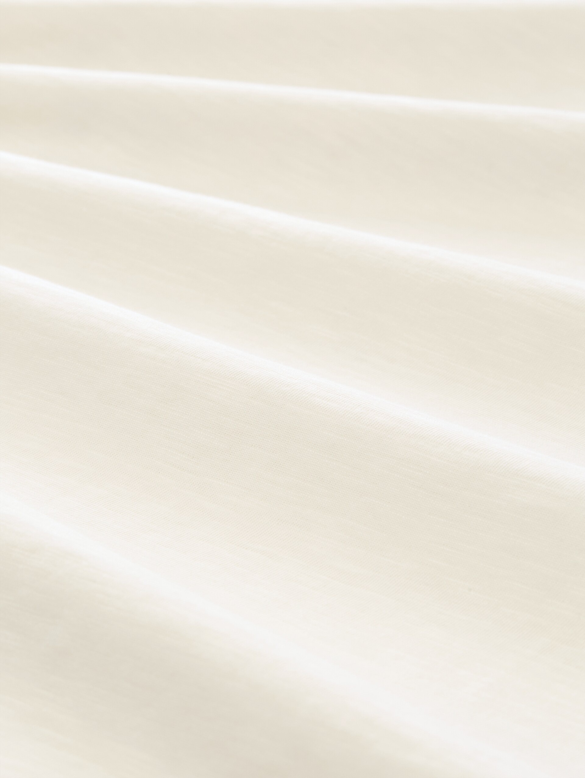 Plus Size - T-shirt Henley à manches longues en coton - Gardenia White - Vue de la matière