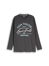 Geselecteerd, Plus Size - T-shirt met lange mouwen en logoprint door Tom Tailor, 