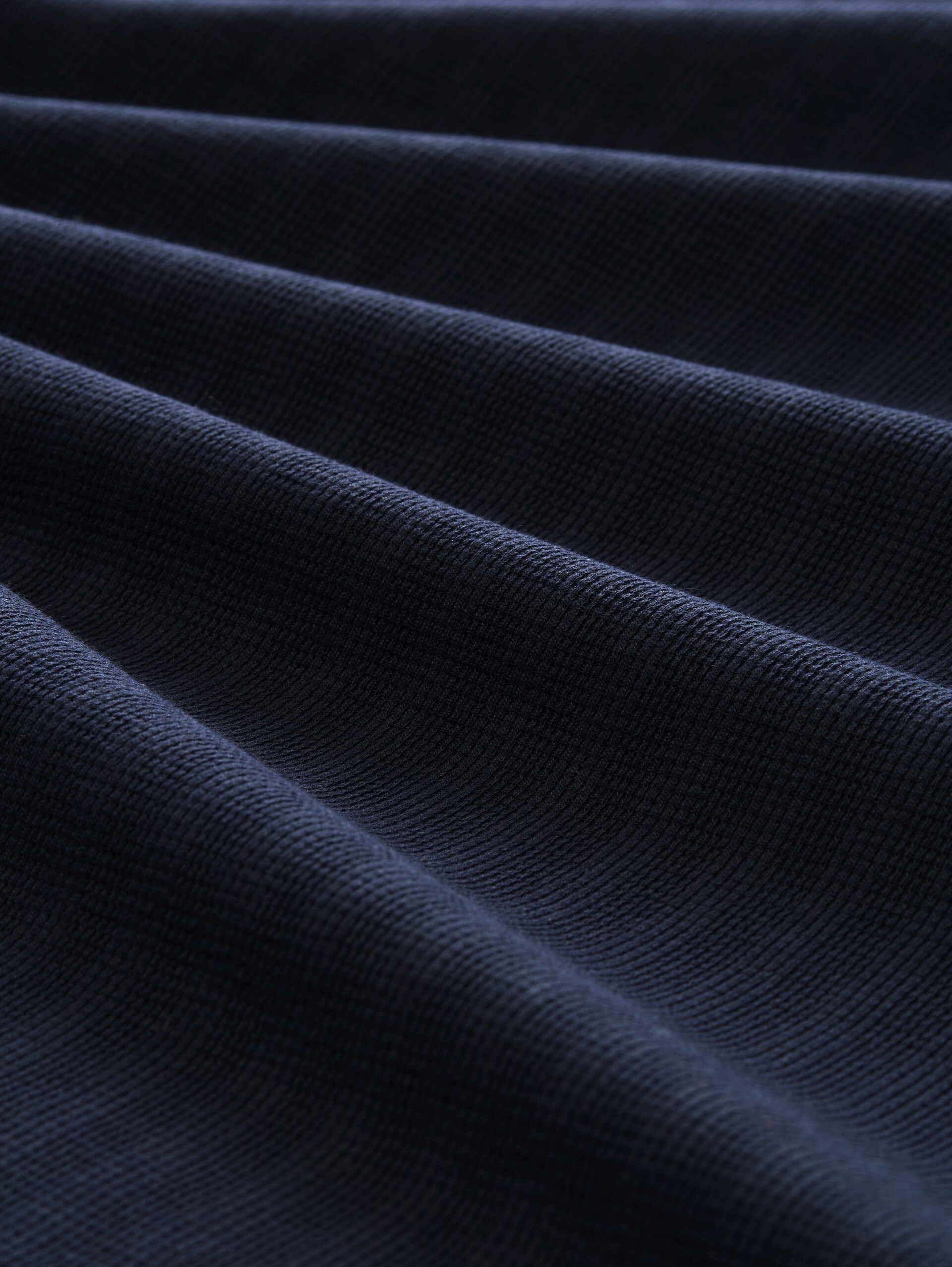T-shirt met wafelstructuur - sky captain blue - Materiaalweergave