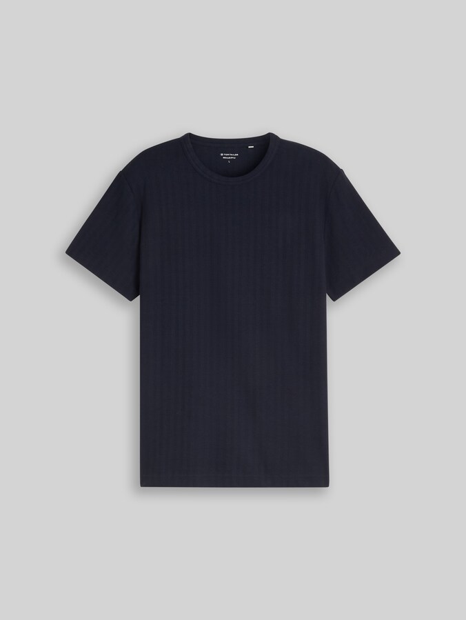 T-shirt met wafelstructuur door Men, sky captain blue