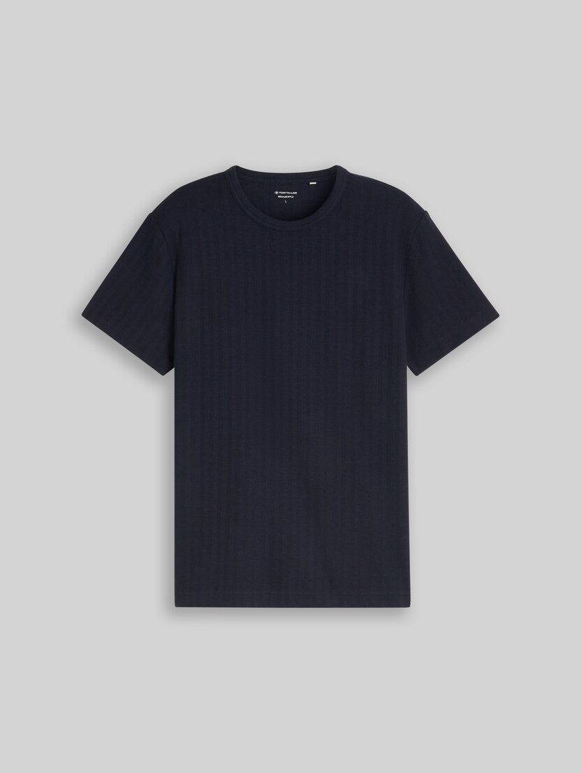 T-shirt met wafelstructuur door Men, sky captain blue
