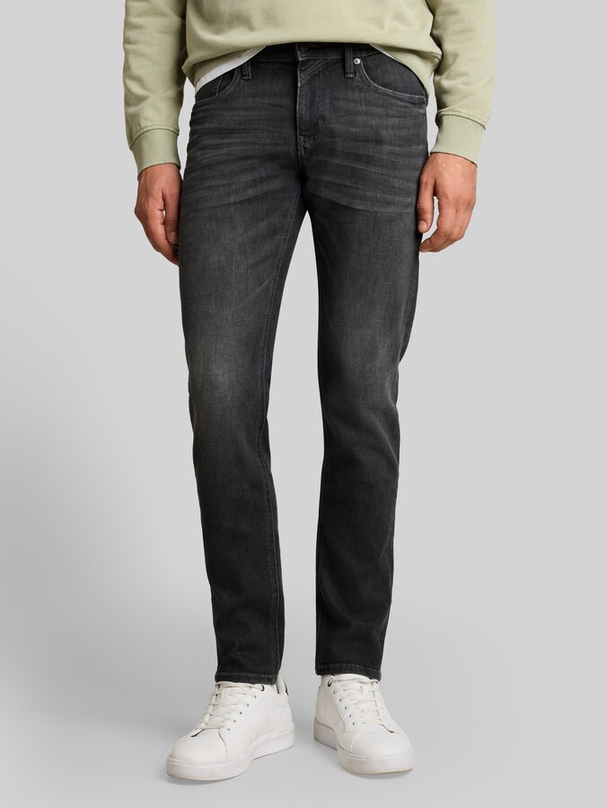 TTPIERS SLIM-jeans door Denim Male, used mid stone grey denim