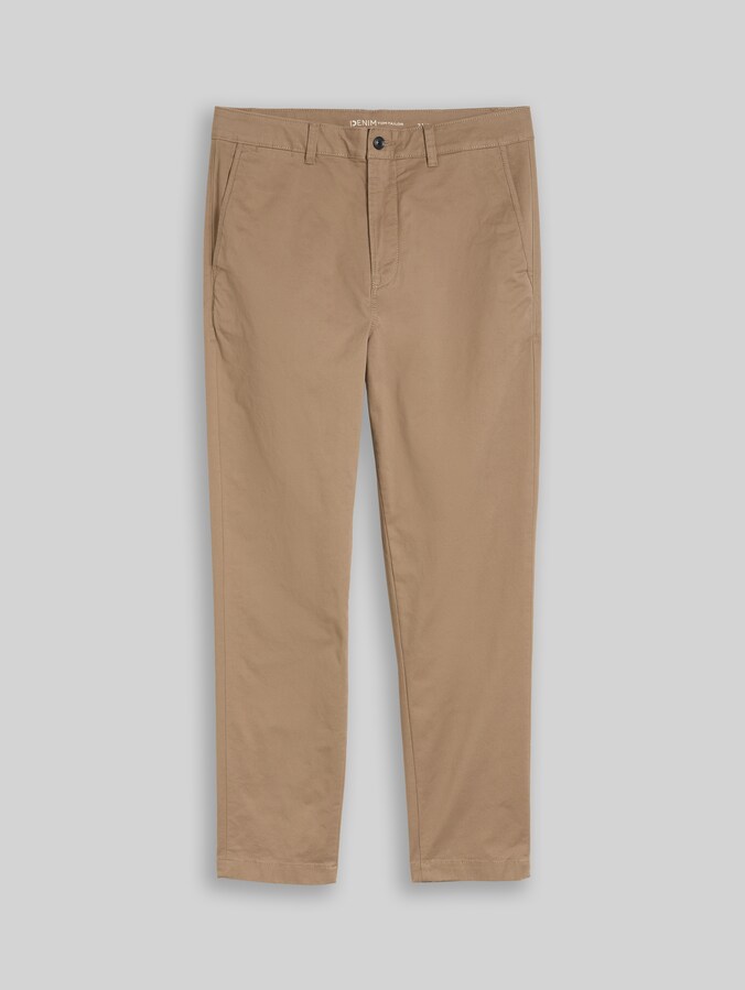 Chino met relaxte pasvorm door Denim Male, Honey Camel beige