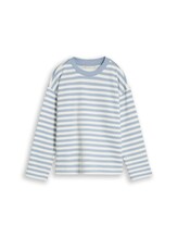 Niet geselecteerd, Sweatshirt met streepmotief door Tom Tailor, blauw