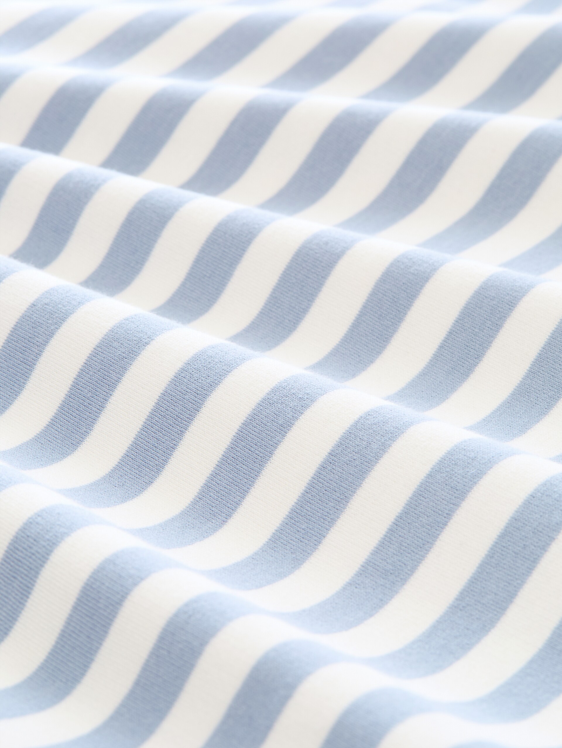 Sweatshirt met streepmotief - mid blue white stripe - Materiaalweergave