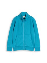 Geselecteerd, Sweatjack met opstaande kraag door Tom Tailor, blauw