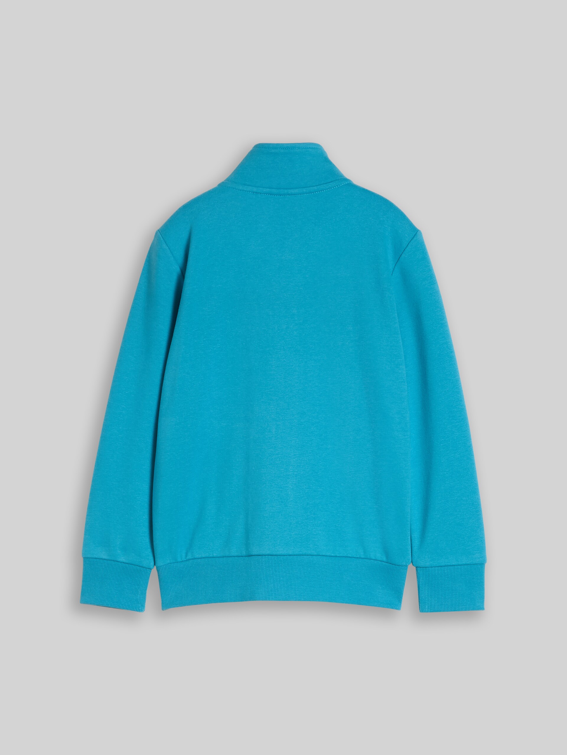 Sweatjack met opstaande kraag - Bay Blue