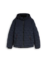Geselecteerd, Hybride pufferjas met afneembare capuchon door Tom Tailor, blauw