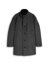 Ausgewählt, Plus Size - 2-in-1 Wollmantel mit abnehmbarem Einsatz von Tom Tailor, schwarz
