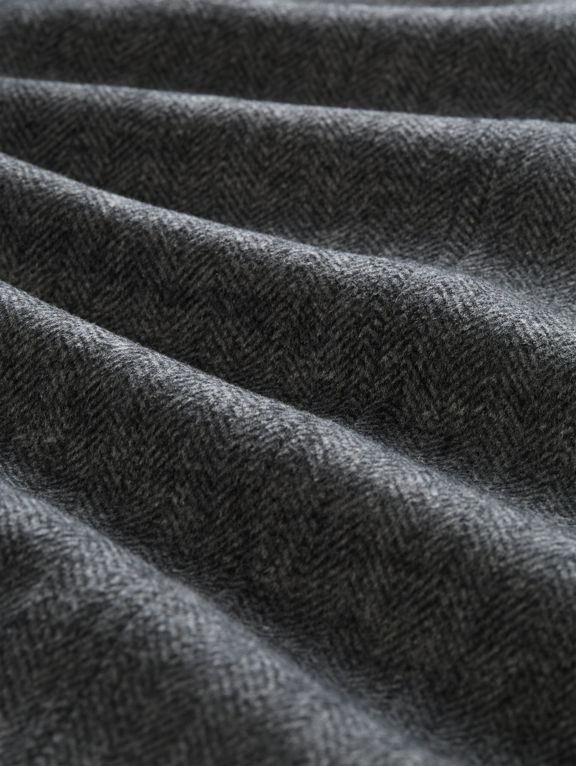 Plus Size - 2-in-1 Wollmantel mit abnehmbarem Einsatz - dark grey black herringbone - Produkt-Detail-Ansicht