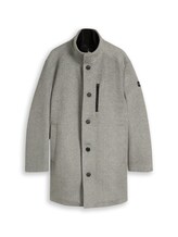 Ausgewählt, Plus Size - 2-in-1 Wollmantel mit abnehmbarem Einsatz von Tom Tailor, grau