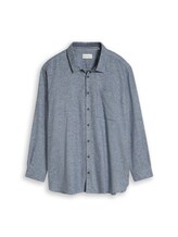 Nicht ausgewählt, Plus Size - Flanell-Hemd mit Brusttasche von Tom Tailor, blau