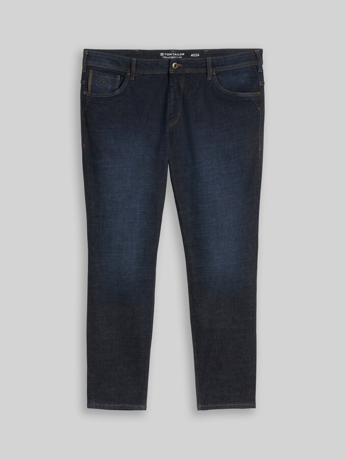 Plus Size - TTPLUS REGULAR-jeans door Men Plus Size, Rinsed Blue Denim