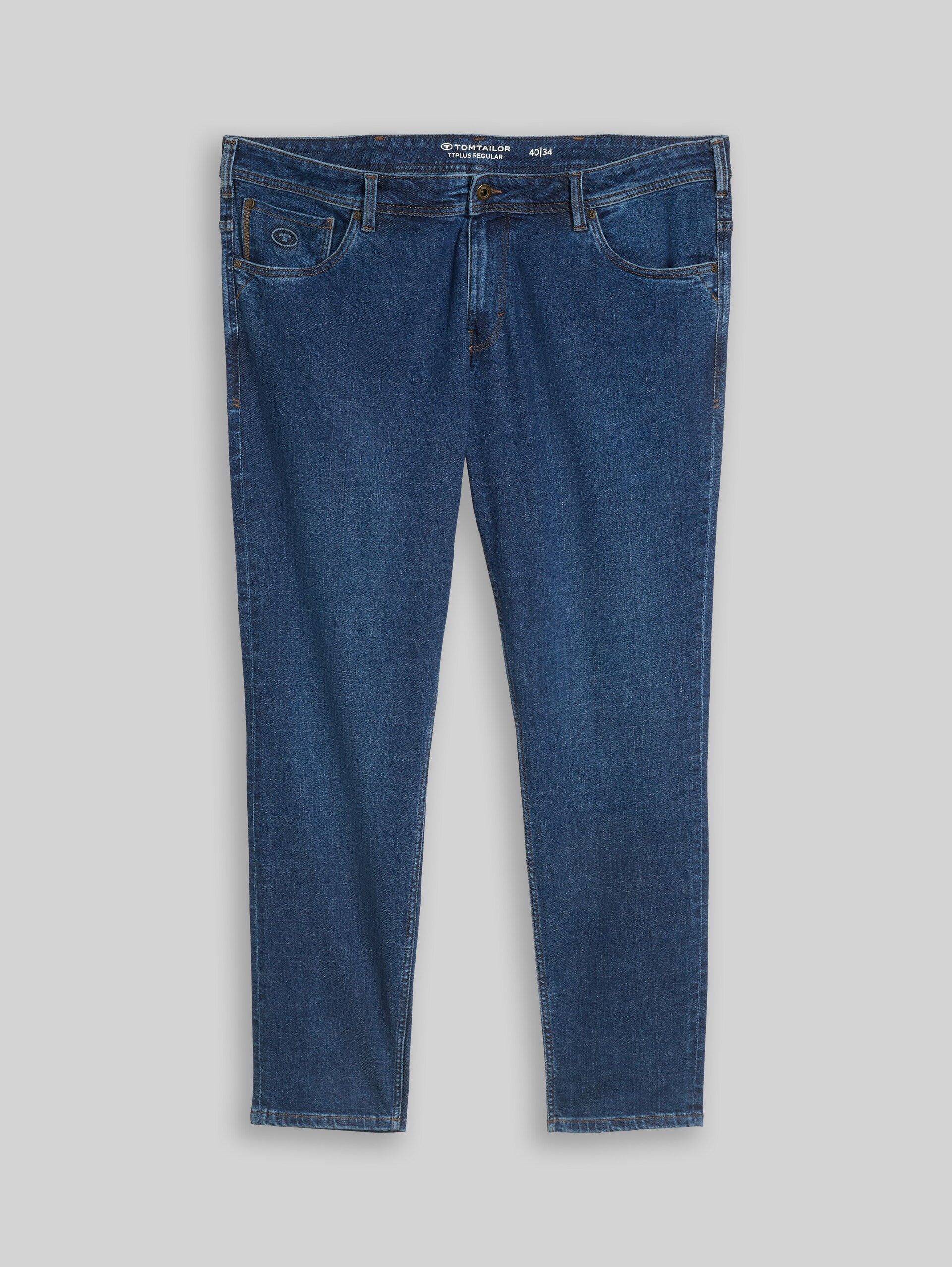 Plus Size - TTPLUS REGULAR Jeans - dark stone bright blue denim - Vorder-Produkt-Ansicht