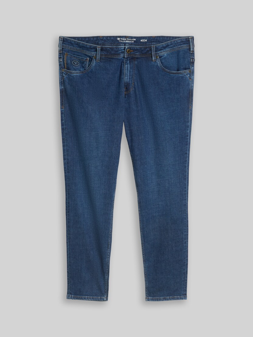 Plus Size - TTPLUS REGULAR jeans by Men Plus Size, dark stone bright blue denim