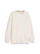 Nicht ausgewählt, Plus Size - Strickpullover aus Baumwolle von Tom Tailor, braun