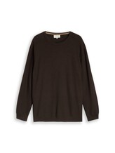 Ausgewählt, Plus Size - Strickpullover aus Baumwolle von Tom Tailor, braun