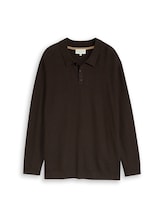 Nicht ausgewählt, Plus Size - Strickpullover mit Polokragen von Tom Tailor, braun