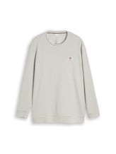 Ausgewählt, Plus Size - Langarmshirt mit Streifenmuster von Tom Tailor, weiß