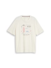 Geselecteerd, Plus Size - T-shirt met wafelstructuur door Tom Tailor, bruin