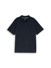 Niet geselecteerd, Plus Size - Piqué-poloshirt met geborduurd logo door Tom Tailor, blauw