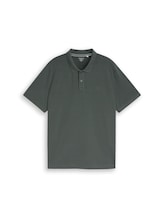 Niet geselecteerd, Plus Size - Piqué-poloshirt met geborduurd logo door Tom Tailor, groen