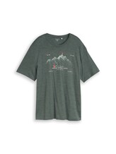 Niet geselecteerd, Plus Size - T-shirt met print door Tom Tailor, groen