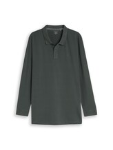 Nicht ausgewählt, Plus Size - Langarm Piqué Poloshirt von Tom Tailor, grün