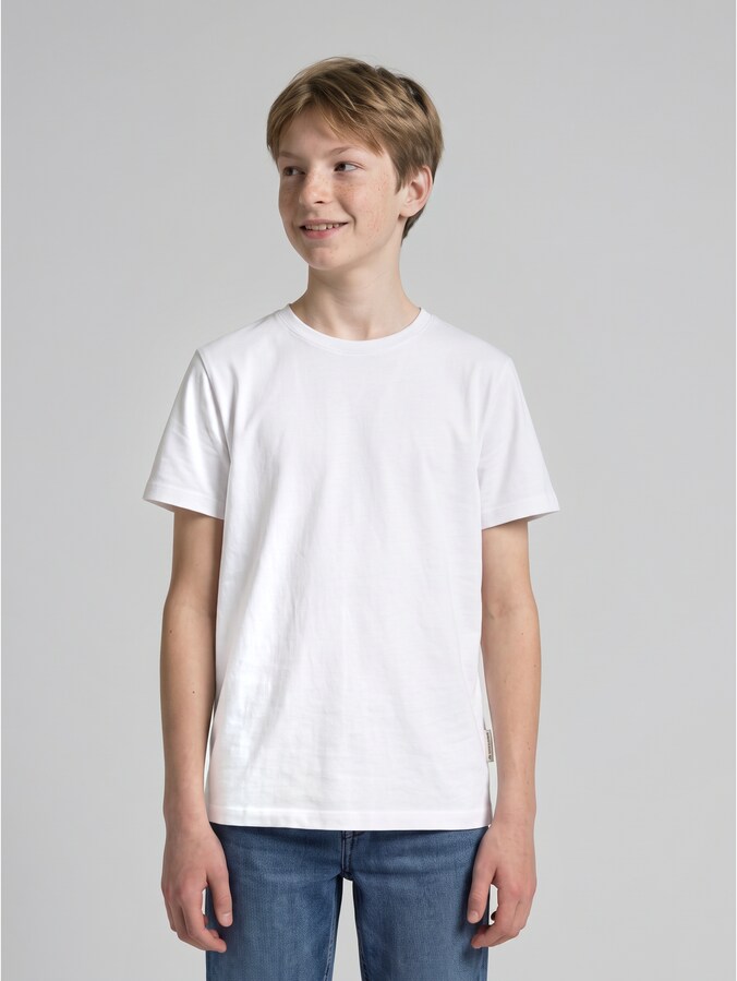 Basic T-Shirt von Teen Boys, White
