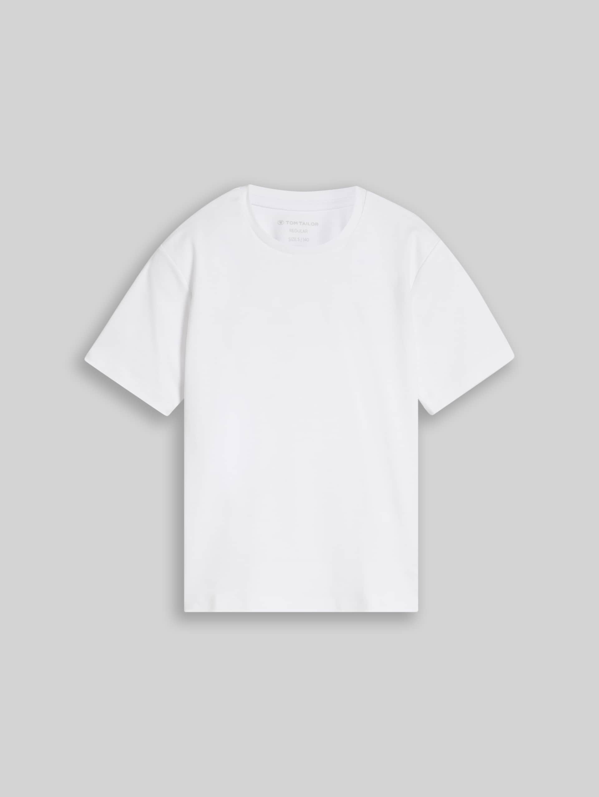 Basic T-Shirt - White - Vorder-Produkt-Ansicht