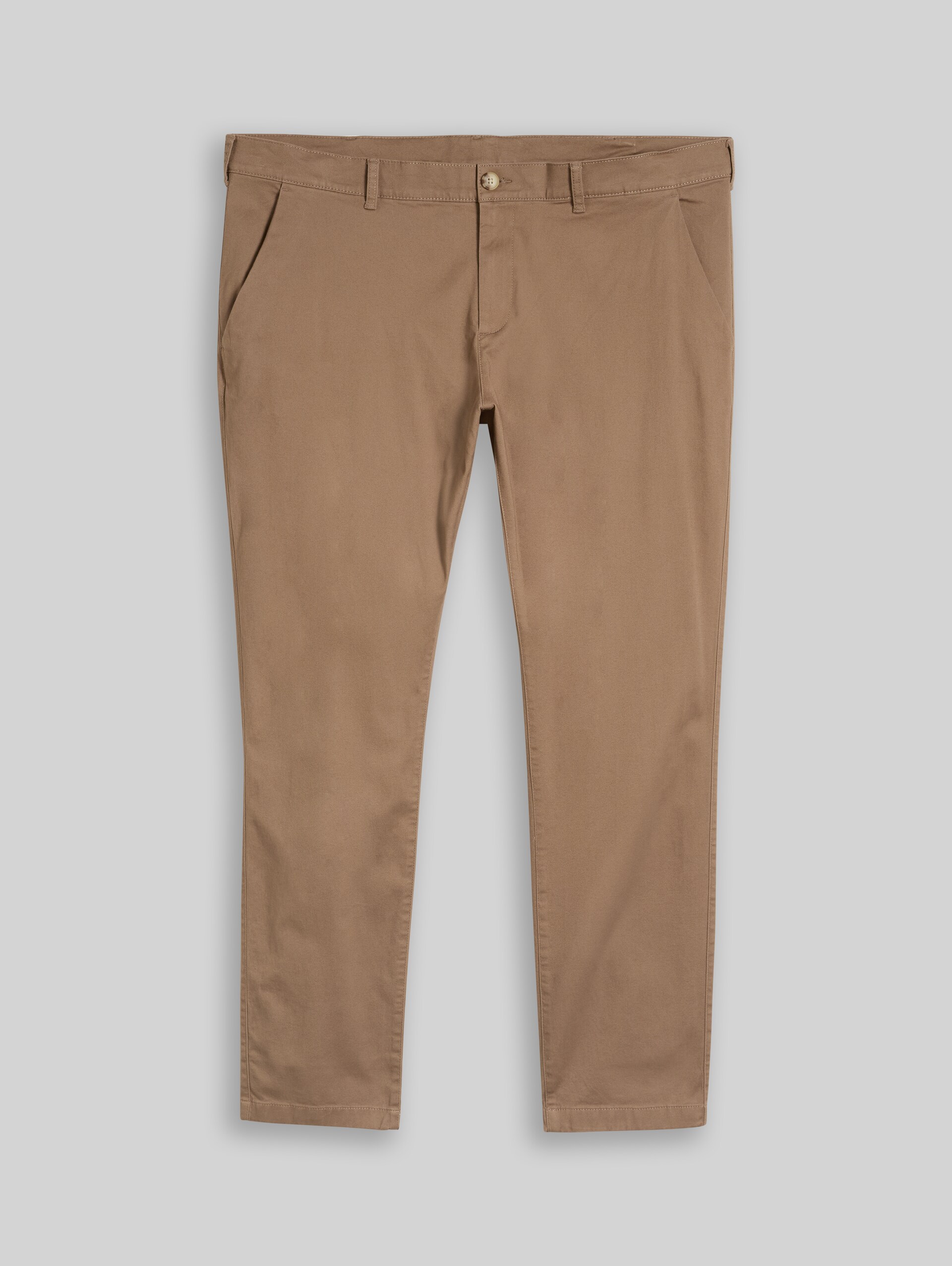 Plus Size - chino met normale pasvorm - Caribou Beige - Product vooraanzicht