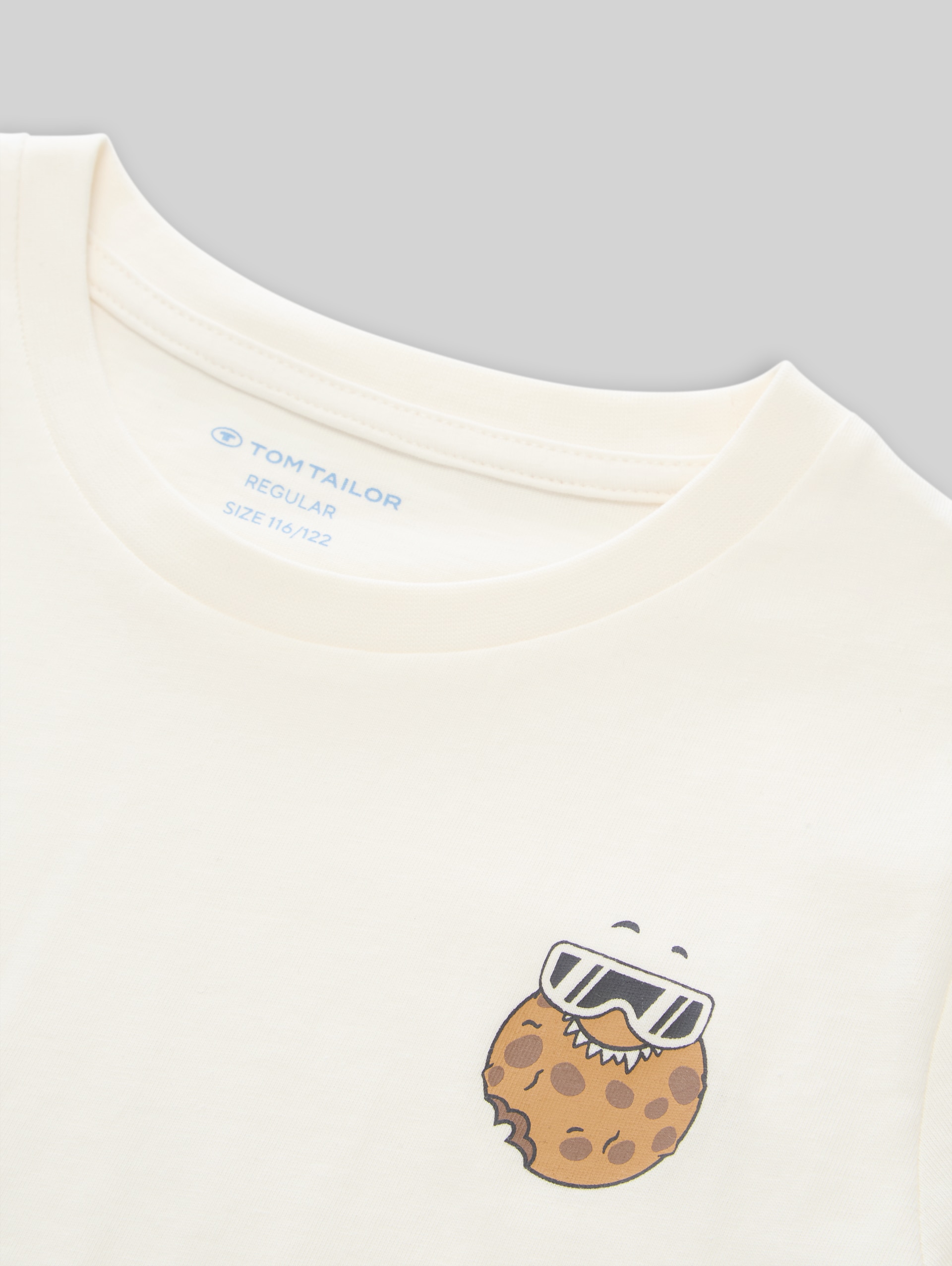 Langarmshirt mit Print im 2er-Pack - sky captain blue - Detail-Model-Ansicht