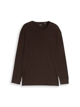 Ausgewählt, Plus Size - Langarmshirt aus Baumwolle von Tom Tailor, braun