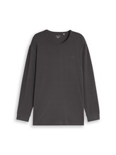 Non sélectionné, Plus Size - T-shirt à manches longues en coton grande taille par Tom Tailor, noires