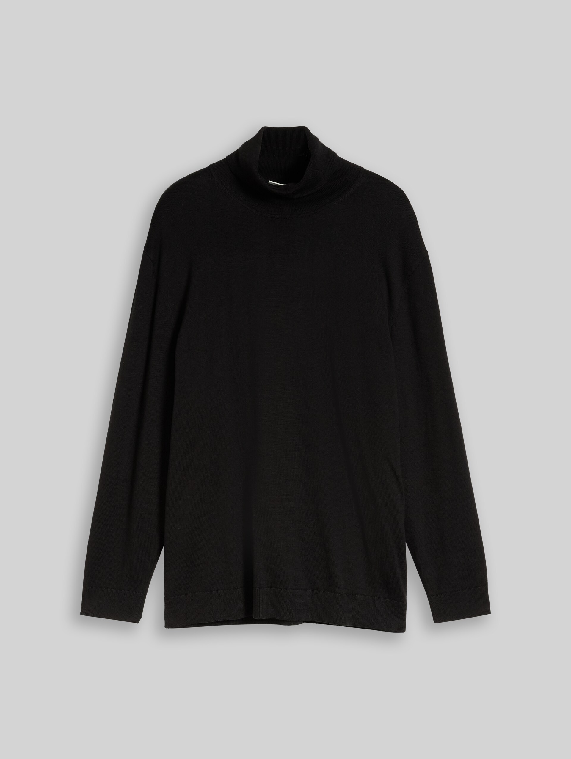 Plus Size - katoenen coltrui - Black