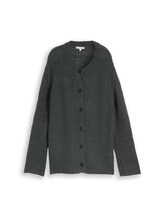Ausgewählt, Plus Size - Cardigan mit Wollanteil von Tom Tailor, grün