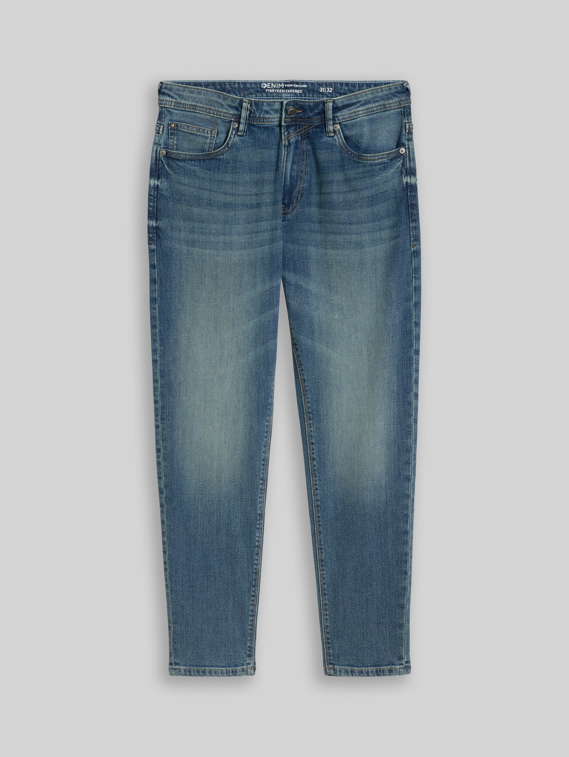 TTBRYDEN taps toelopende jeans - Tinted Blue Denim - Product vooraanzicht
