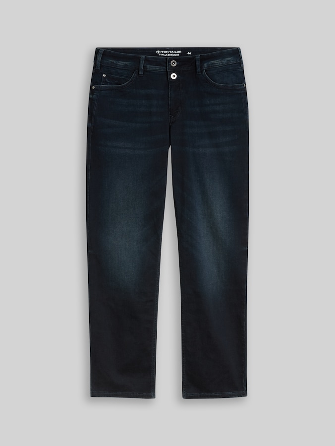 Plus Size - TTPLUS STRAIGHT Jeans mit Stretch von Women Plus Size, Black Blue Denim