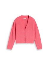 Ausgewählt, Cardigan mit V-Ausschnitt von Tom Tailor, rosa