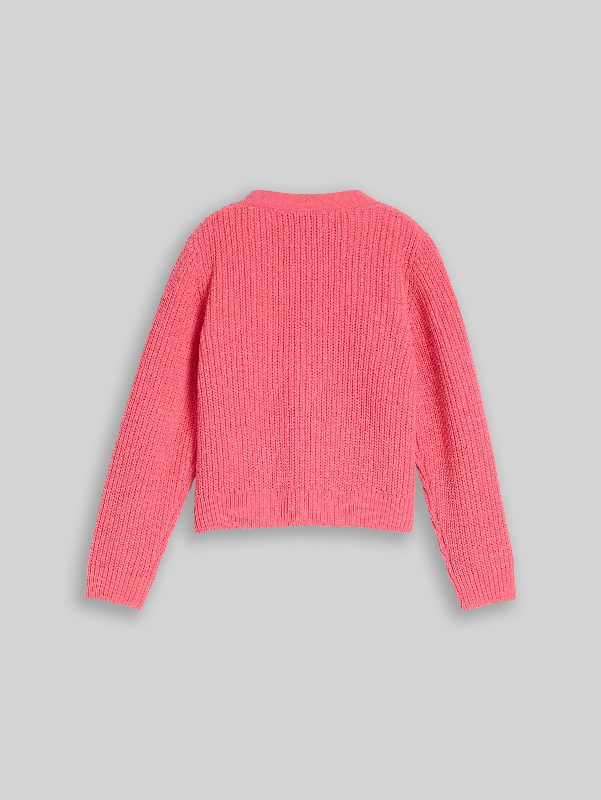 Cardigan mit V-Ausschnitt - pink dream