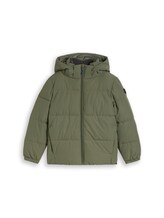 Ausgewählt, Puffer-Jacke mit abnehmbarer Kapuze von Tom Tailor, grün