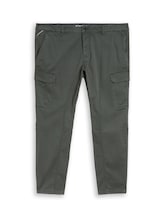 Nicht ausgewählt, Plus Size - Regular Fit Cargo Hose im Washed-Look von Tom Tailor, grün