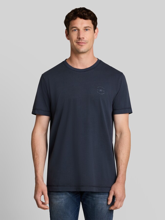 T-shirt met logoprint door Men, sky captain blue