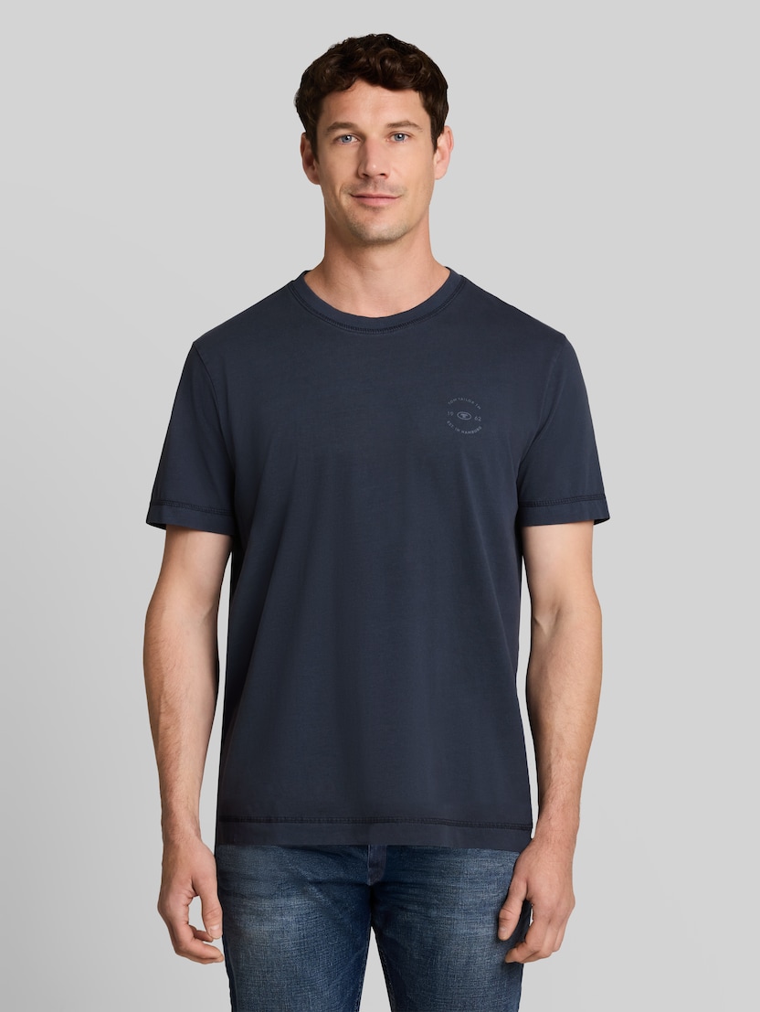 T-Shirt mit Logo-Print von Men, sky captain blue