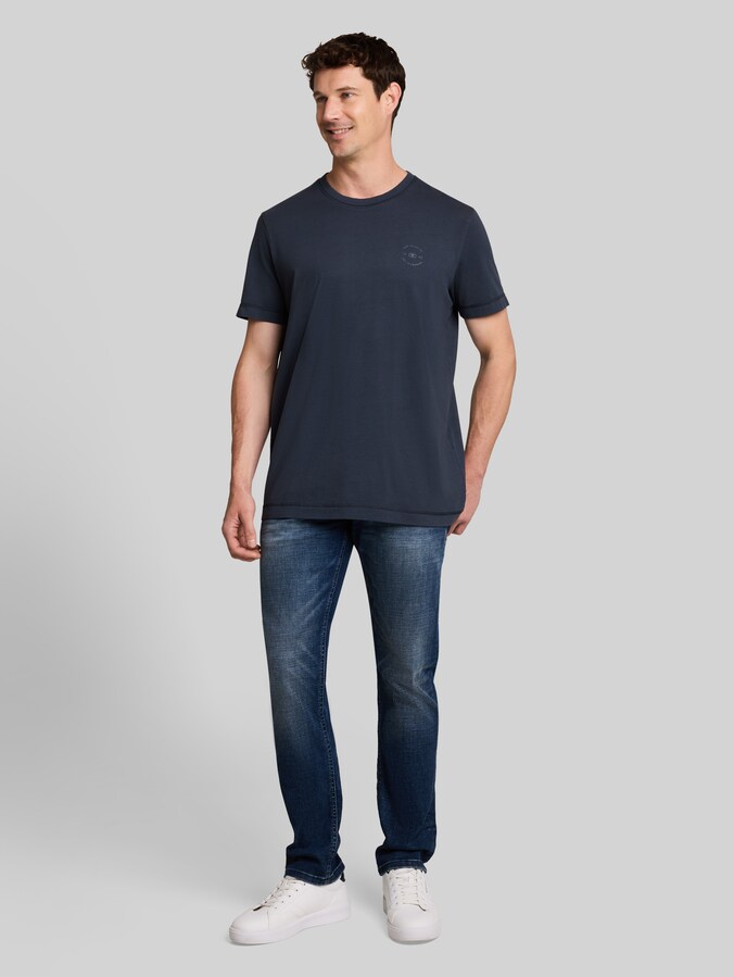 T-shirt met logoprint door Men, sky captain blue