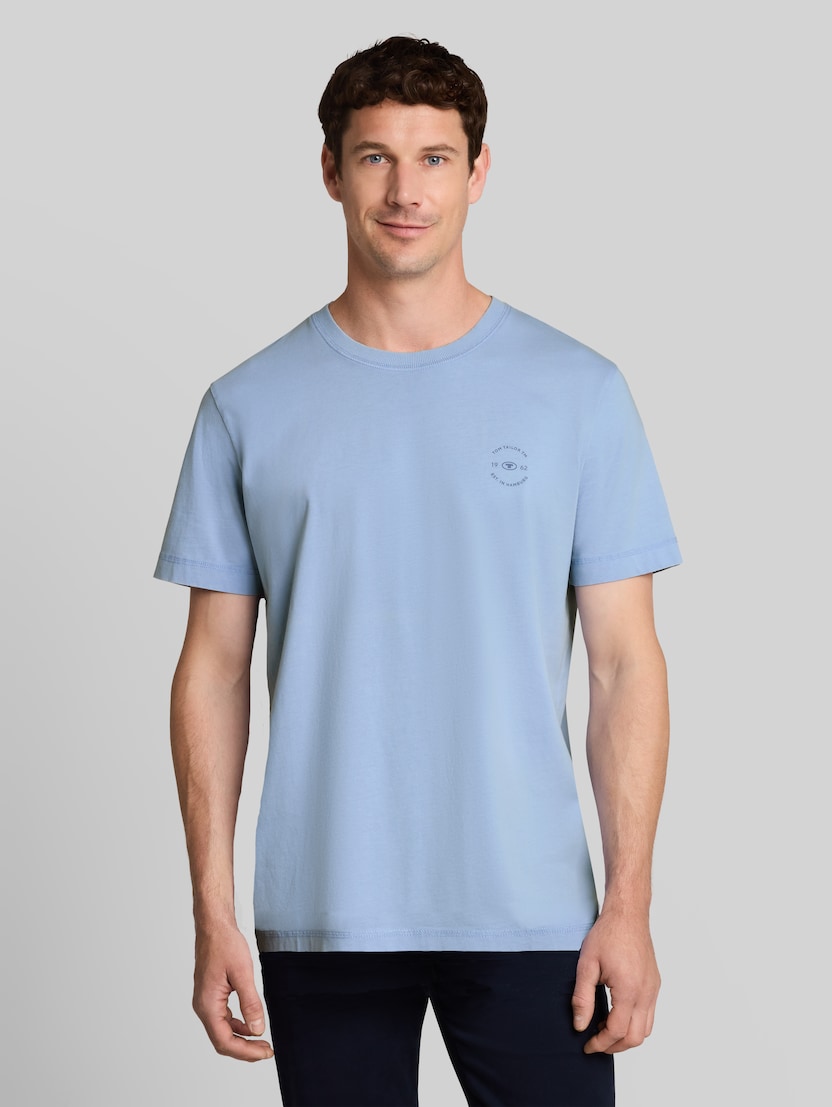 T-Shirt mit Logo-Print von Men, Pale Blue